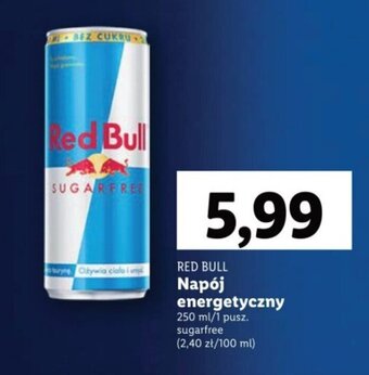 Lidl RED BULL Napój energetyczny 250 ml oferta