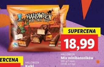 Lidl HALLOWEEN Mix minibatoników 500 g oferta