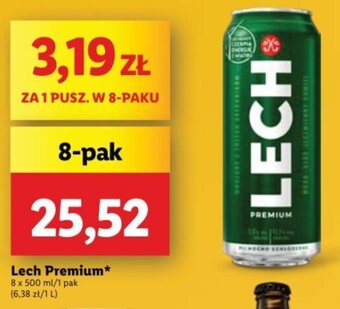 Lidl Lech Premium 8 x 500 ml oferta