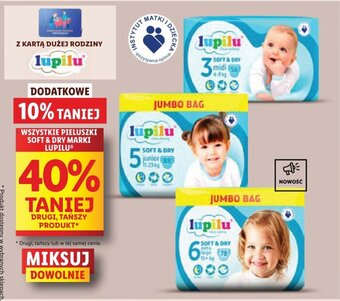 Lidl WSZYSTKIE PIELUSZKI SOFT & DRY MARKI LUPILU oferta