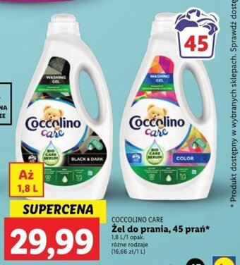 Lidl COCCOLINO CARE Żel do prania, 45 prań 1,8 L oferta