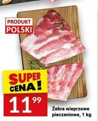 Twój Market Żebra wieprzowe pieczeniowe, 1 kg oferta