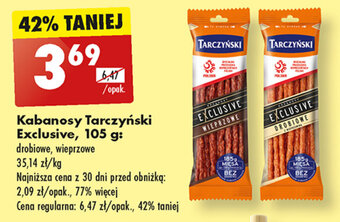 Biedronka Kabanosy Tarczyński Exclusive, 105 g oferta