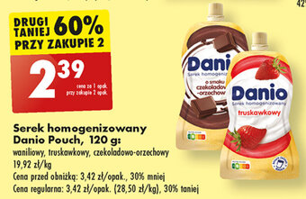Biedronka Serek homogenizowany Danio Pouch, 120 g oferta