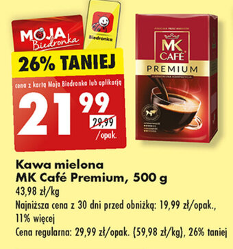 Biedronka Kawa mielona MK Café Premium, 500 g oferta