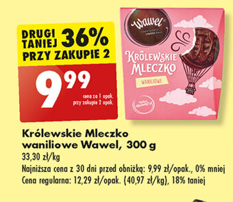 Biedronka Królewskie Mleczko waniliowe Wawel, 300 g oferta