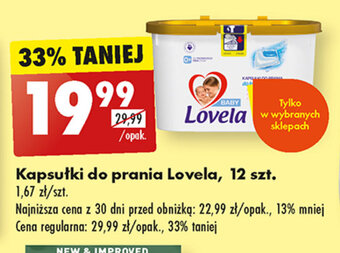 Biedronka Kapsułki do prania Lovela, 12 szt. oferta