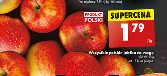 Biedronka Wszystkie polskie jabłka na wagę 1 kg oferta
