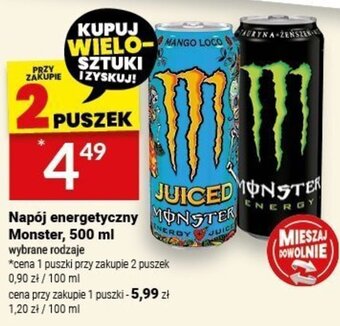 Twój Market Napój energetyczny Monster, 500 ml oferta
