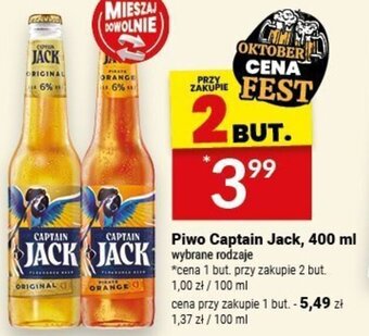 Twój Market Piwo Captain Jack, 400 ml oferta