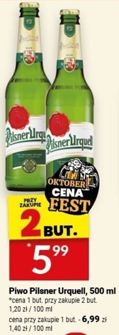 Twój Market Piwo Pilsner Urquell, 500 ml oferta