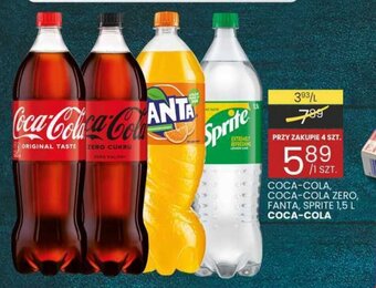 Wafelek COCA-COLA, COCA-COLA ZERO, FANTA, SPRITE 1,5 L oferta