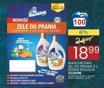 Wafelek WASCHKÖNIG ŻEL DO PRANIA 3 L oferta