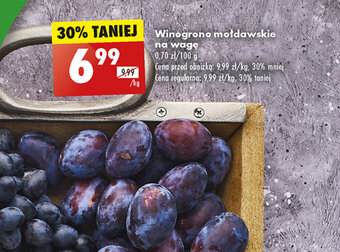 Biedronka TANIEJ Winogrono mołdawskie na wagę 1 kg oferta