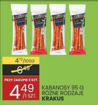Wafelek KABANOSY KRAKUS 95 G oferta