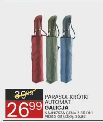 Wafelek PARASOL KRÓTKI AUTOMAT GALICJA oferta