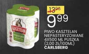 Wafelek PIWO KASZTELAN NIEPASTERYZOWANE CARLSBERG 4 X 500 ML oferta