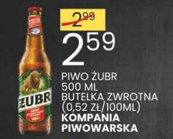 Wafelek PIWO ŻUBR 500 ML oferta