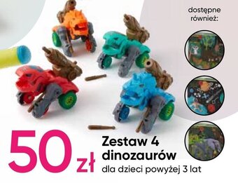 Pepco Zestaw 4 dinozaurów oferta