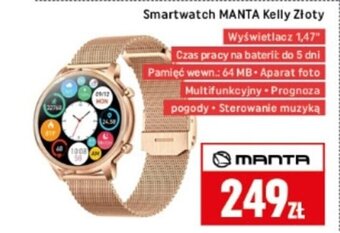 Neopunkt Smartwatch MANTA Kelly Złoty oferta