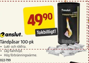 Jula anslut Tändpåsar 100-pk oferta
