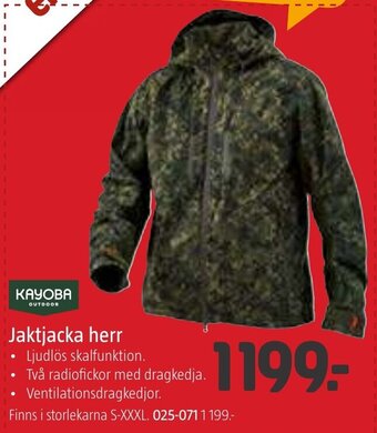 Jula KAYOBA Jaktjacka herr oferta