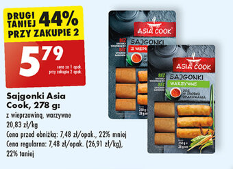 Biedronka Sajgonki Asia Cook, 278 g oferta