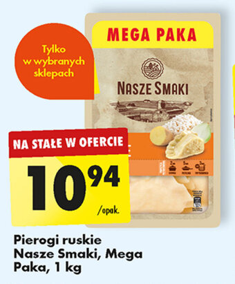 Biedronka Pierogi ruskie Nasze Smaki, Mega Paka, 1 kg oferta