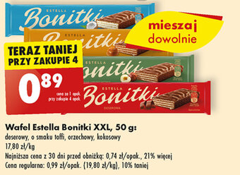 Biedronka Wafel Estella Bonitki XXL, 50 g oferta