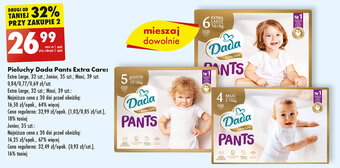 Biedronka Pieluchy Dada Pants Extra Care oferta