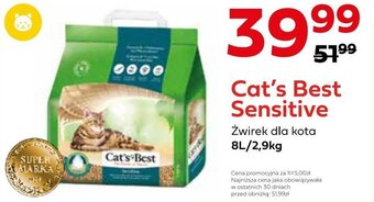 Zoo Karina Cat's Best Sensitive Żwirek dla kota 8L/2,9kg oferta