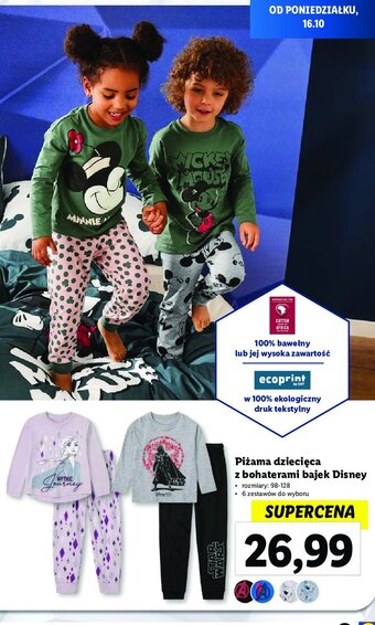 Lidl Piżama dziecięca minnie mouse rozm. 98-128 cm oferta