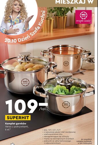 Biedronka Komplet garnków oferta