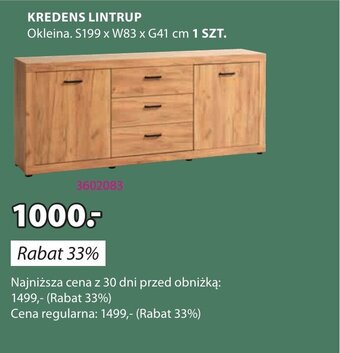 JYSK KREDENS LINTRUP oferta