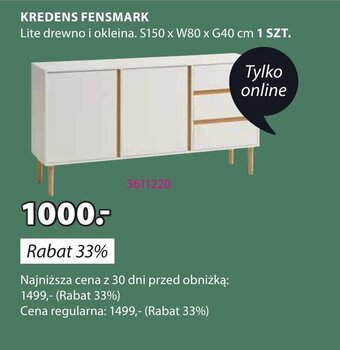 JYSK KREDENS FENSMARK oferta