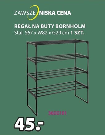 JYSK REGAŁ NA BUTY BORNHOLM oferta