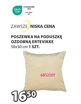 JYSK POSZEWKA NA PODUSZKĘ OZDOBNĄ ERTEVIKKE oferta