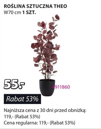 JYSK ROŚLINA SZTUCZNA THEO oferta