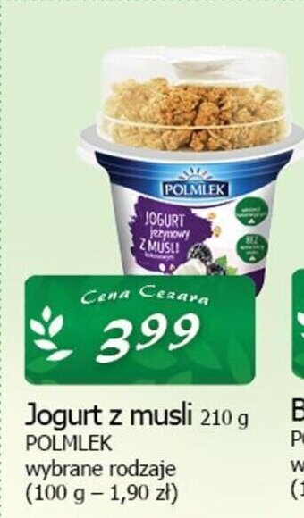 Cezar Delikatesy Jogurt z musli 210 g oferta