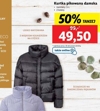 Lidl Kurtka pikowana damska oferta