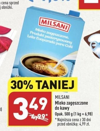 ALDI Mleko zagęszczone do kawy Opak. 500 g oferta