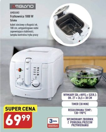 ALDI Frytkownica 1800 W Sztuka oferta