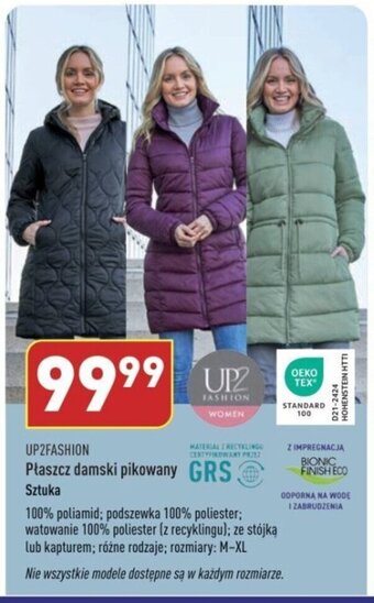 ALDI Płaszcz damski pikowany Sztuka oferta