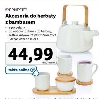 Lidl ERNESTO Akcesoria do herbaty z bambusem oferta