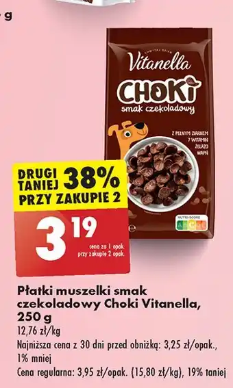 Biedronka Płatki muszelki czekoladowe oferta
