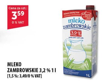 Eurocash MLEKO ZAMBROWSKIE 3,2 % 1 L oferta