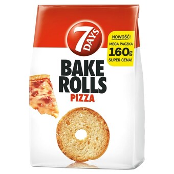 Globi 7 days bake rolls chrupki chlebowe o smaku pizzy 160 g oferta