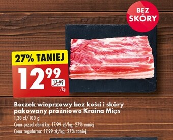 Biedronka Boczek bez kości oferta