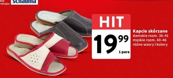 Intermarche Kapcie skórzane oferta