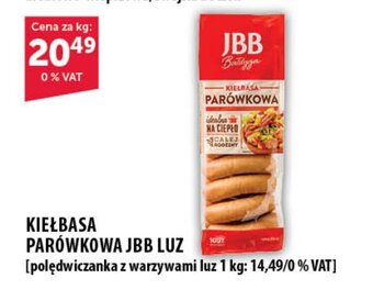 Eurocash KIEŁBASA PARÓWKOWA JBB LUZ 1 kg oferta